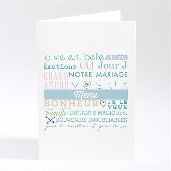 Menu mariage Camaïeu réf.N401417