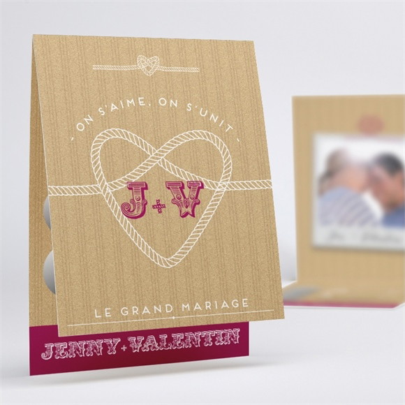 Faire-part mariage On s'unit réf.N50146