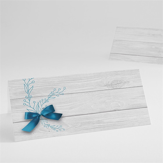 Marque-place baptême noeud et croix