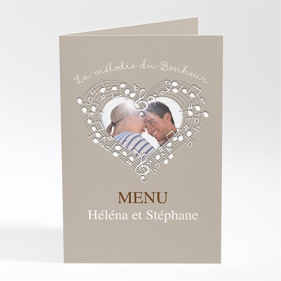 Menu mariage Thème musical réf.N401433