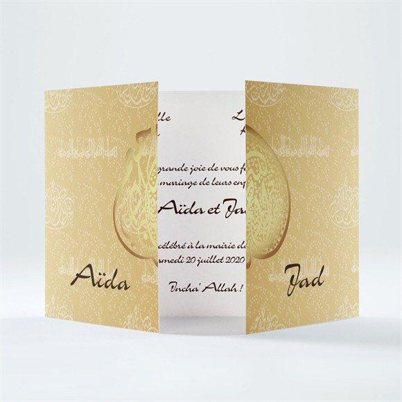 Faire-part mariage Féerique et scintillant réf.N70145