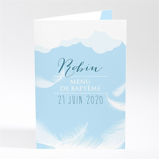 Menu baptême duvet tout en rondeur