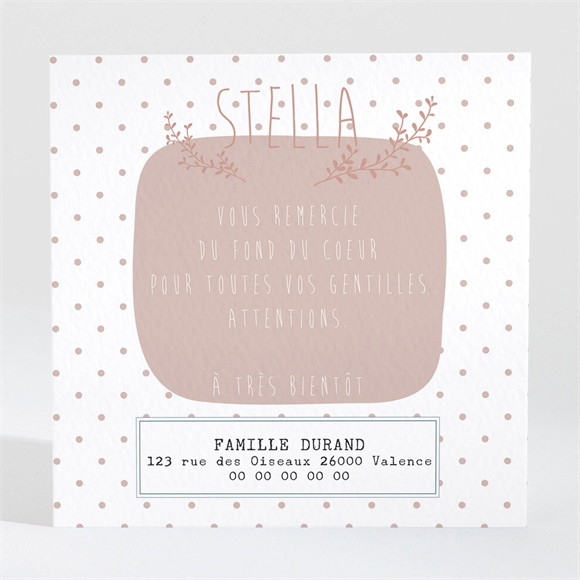 Remerciement naissance Notre petit Amour réf.N300368