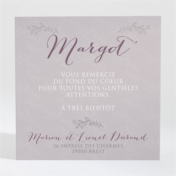 Remerciement naissance Faire part mixte avec photo réf.N300378