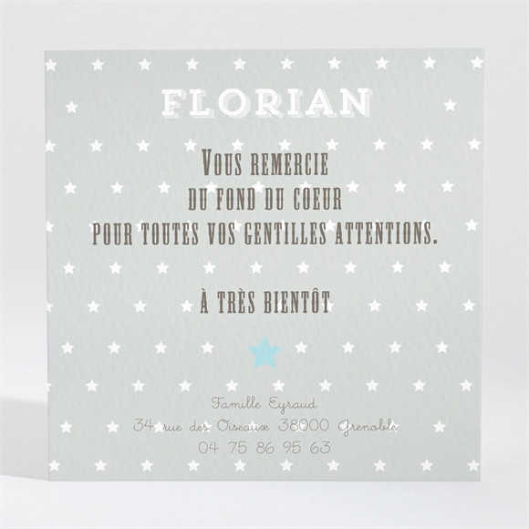 Remerciement naissance Petit avion garçon photo réf.N300370