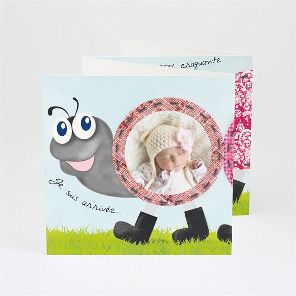 Faire-part naissance Notre chenille humour réf.N83017