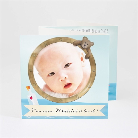 Faire-part naissance Un Océan de Bonheur réf.N83016