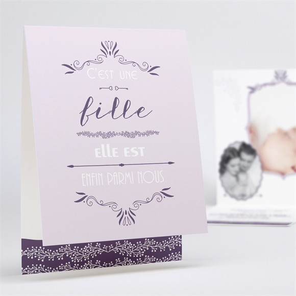 Faire-part naissance Baroque vintage réf.N50150