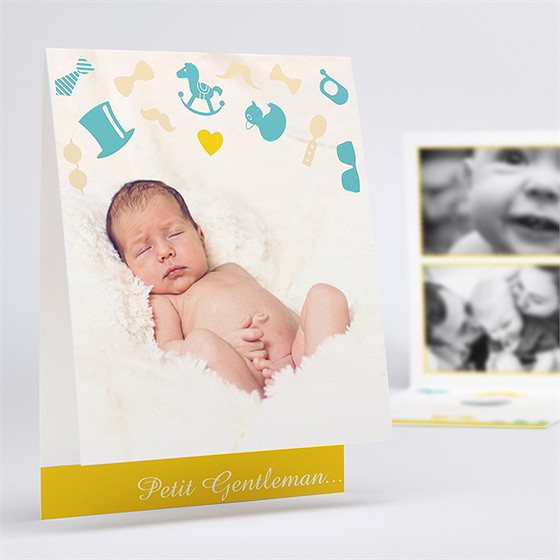 Faire-part naissance petit gentleman