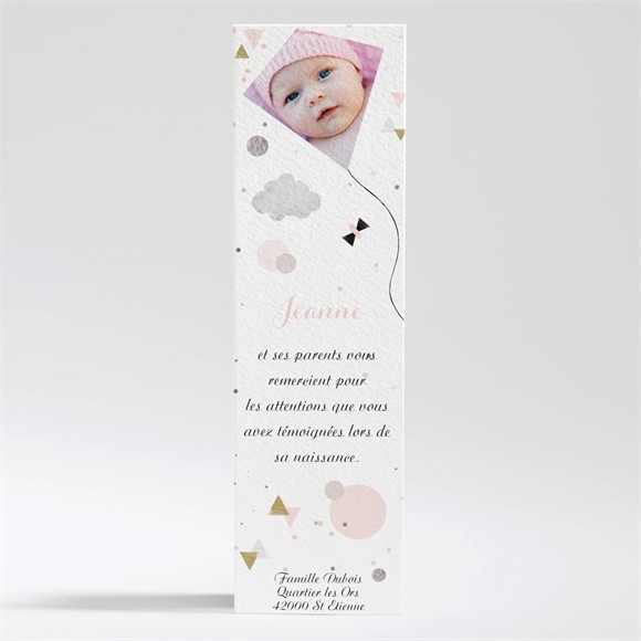 Remerciement naissance Cascade de bonheur réf.N200321