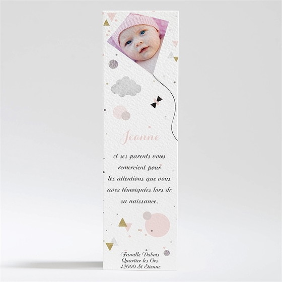 Remerciement naissance cascade de bonheur