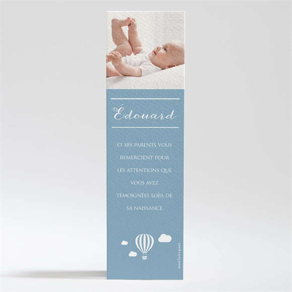 Remerciement naissance L'essentiel en pictogrammes réf.N200322
