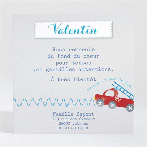 Remerciement naissance le Défilé réf.N300429