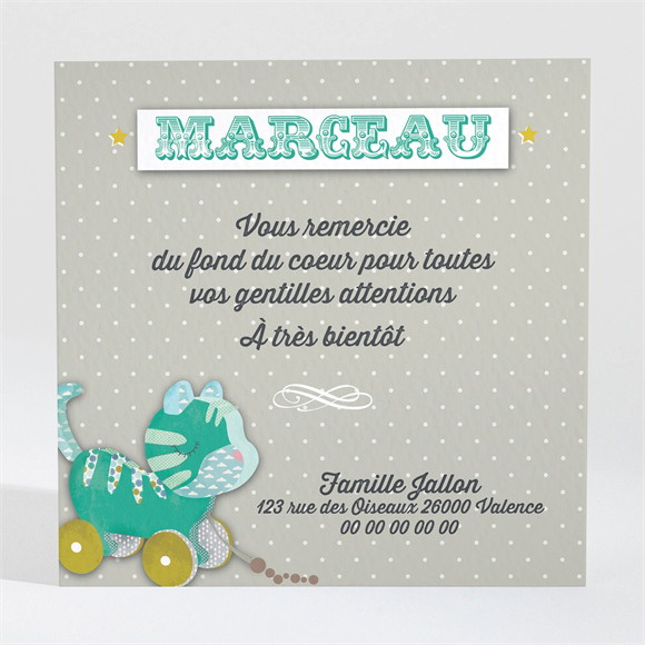 Remerciement naissance Jouet vintage réf.N300428