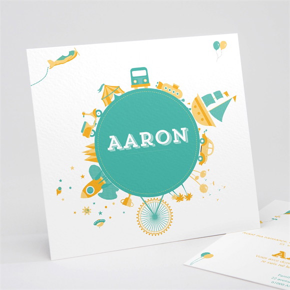 Faire-part naissance Jolie Planète réf.N311115