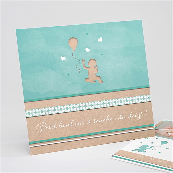 Faire-part naissance petit bonheur