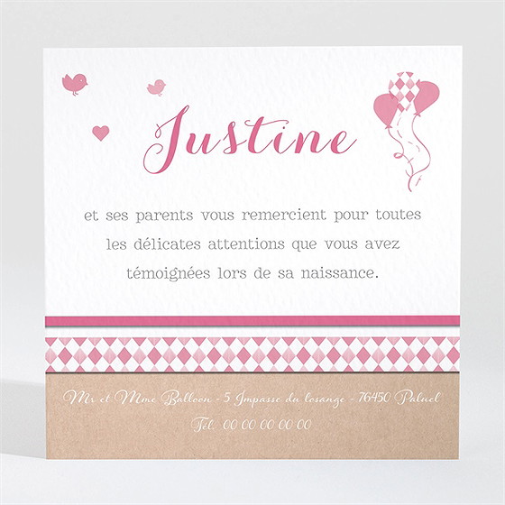 Remerciement naissance notre petit bonheur