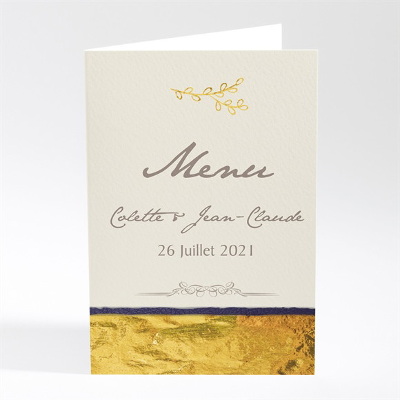 Menu anniversaire de mariage Notre bonheur réf.N401466