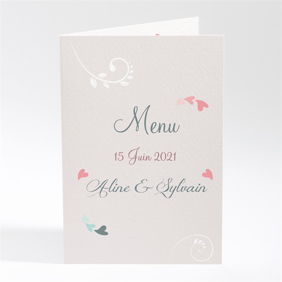 Menu anniversaire de mariage Notre Alliance réf.N401468