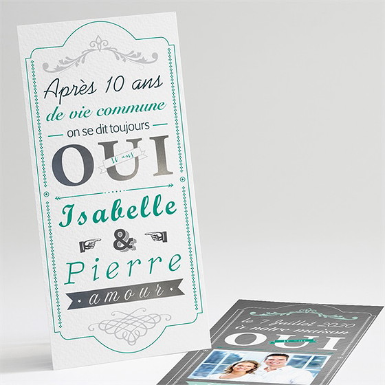 Invitation anniversaire de mariage en folie!