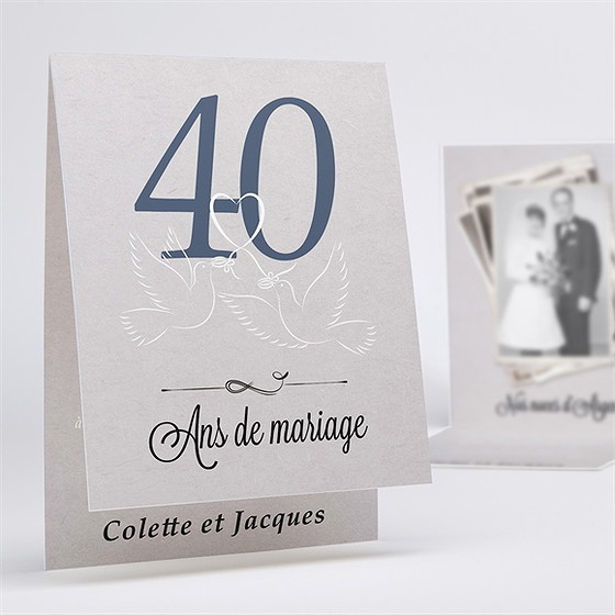 Invitation anniversaire de mariage la fête de nos années