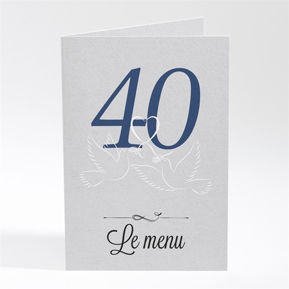 Menu anniversaire de mariage La fête de nos années réf.N401477