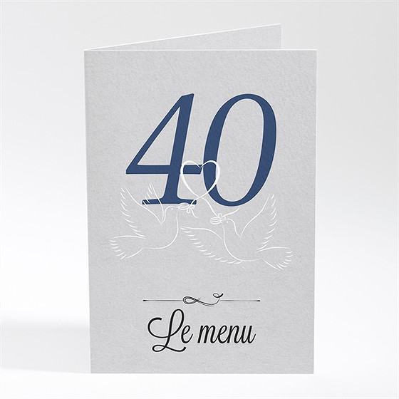 Menu anniversaire de mariage la fête de nos années