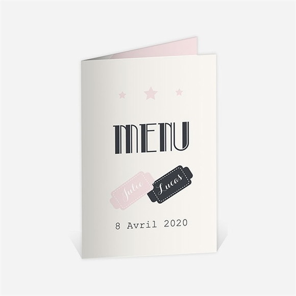 Menu anniversaire de mariage Le Film de notre Vie réf.N401480