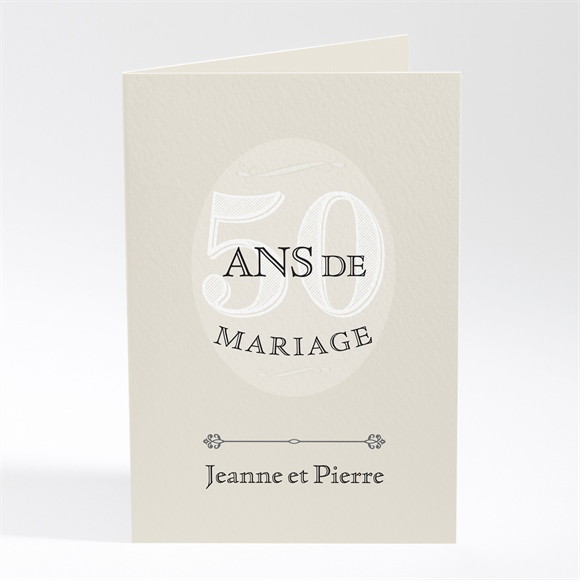 Menu anniversaire de mariage Notre Roman photo accordéon réf.N401481