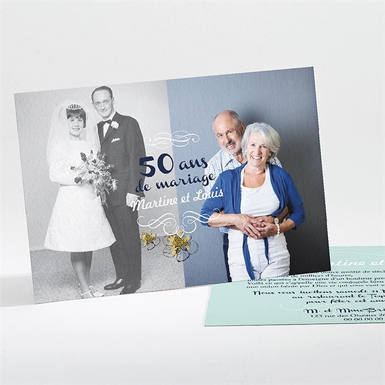 Invitation anniversaire de mariage nos beaux souvenirs