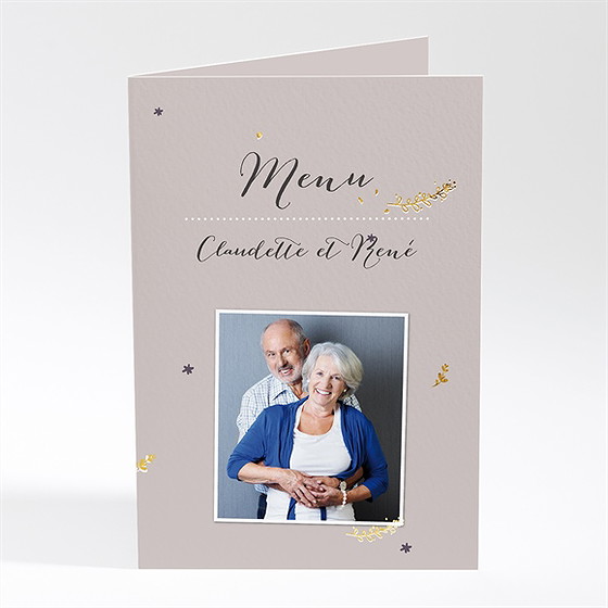 Menu anniversaire de mariage 50 ans d'amour