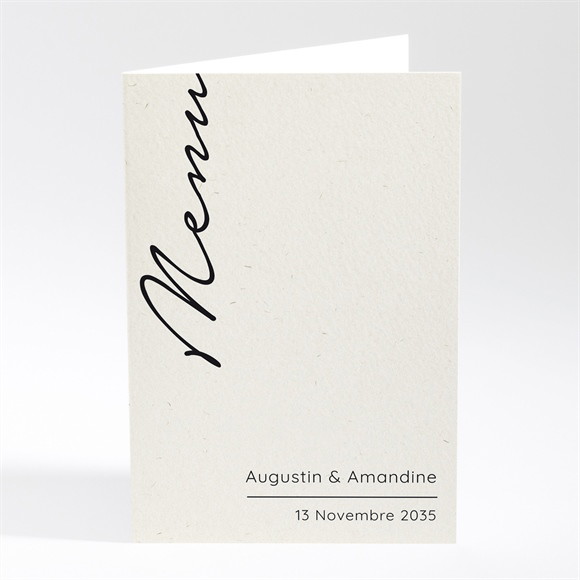 Menu anniversaire de mariage Rose poudré réf.N401485