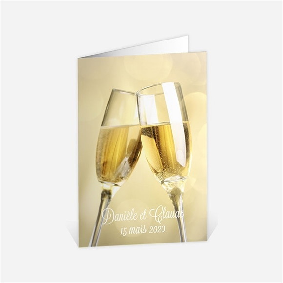 Menu anniversaire de mariage Célébrons nos noces d'Or ! réf.N401494