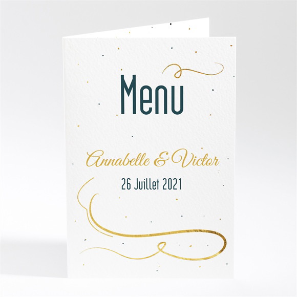 Menu anniversaire de mariage Carte invitation fun réf.N401504