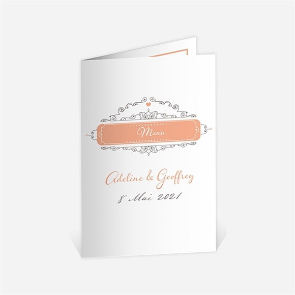 Menu anniversaire de mariage Photo et raffinement réf.N401505