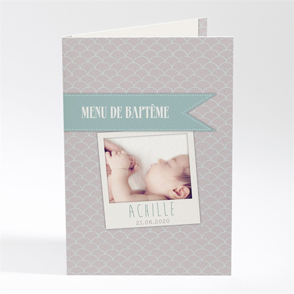 Menu baptême Photos en cascade réf.N401514