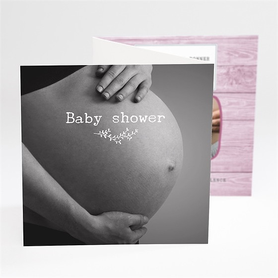 Faire-part baby shower découverte
