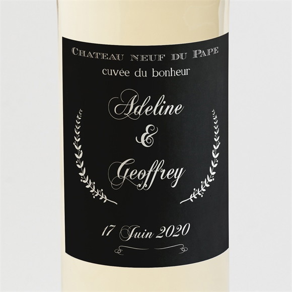Etiquette de bouteille mariage réf. N300524 réf.N300524