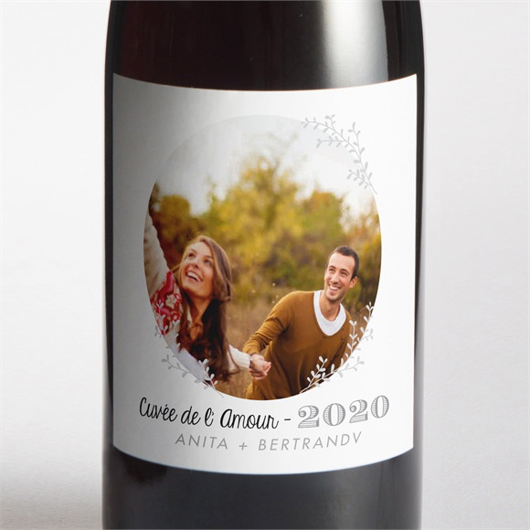 Etiquette de bouteille mariage réf. N300540 réf.N300540