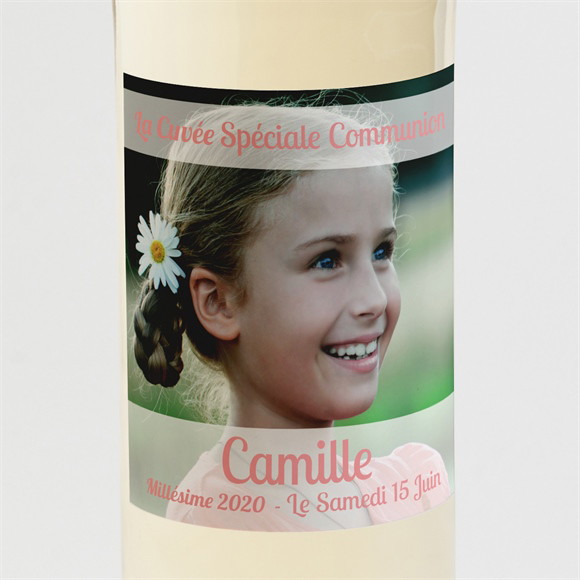 Etiquette de bouteille communion Beauté naturelle réf.N300565