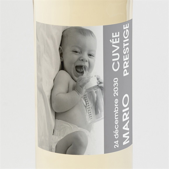 Etiquette de bouteille naissance Au top réf.N300583