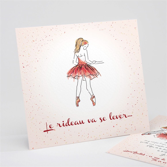 Invitation anniversaire La danseuse et ses copines réf.N311141