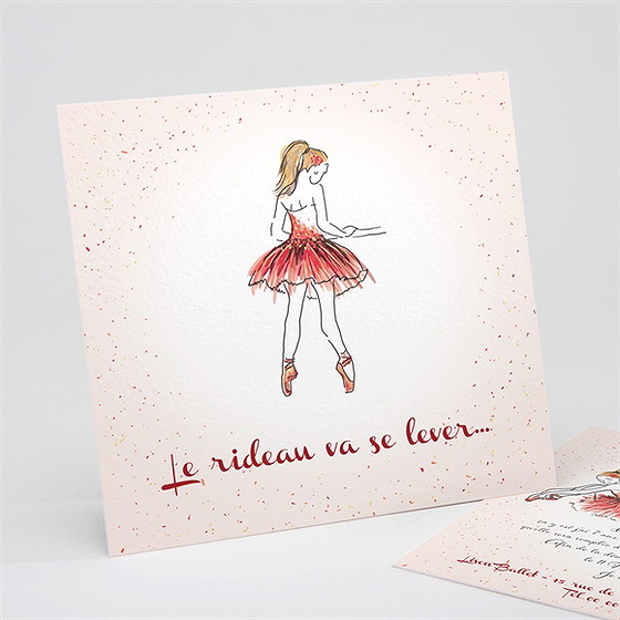 Invitation anniversaire la danseuse et ses copines