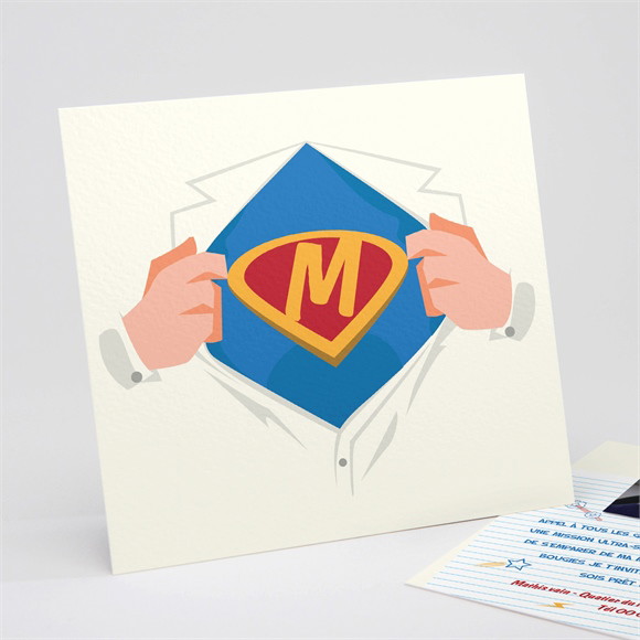 Invitation anniversaire Mon justicier réf.N311143