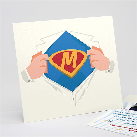 Invitation anniversaire mon justicier