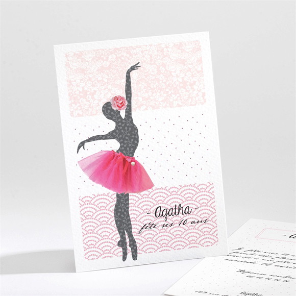 Invitation anniversaire Notre petite danseuse réf.N21187