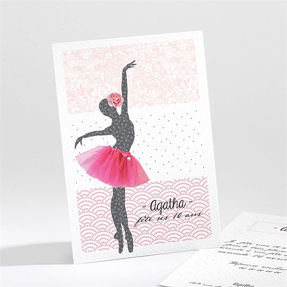 Invitation anniversaire notre petite danseuse