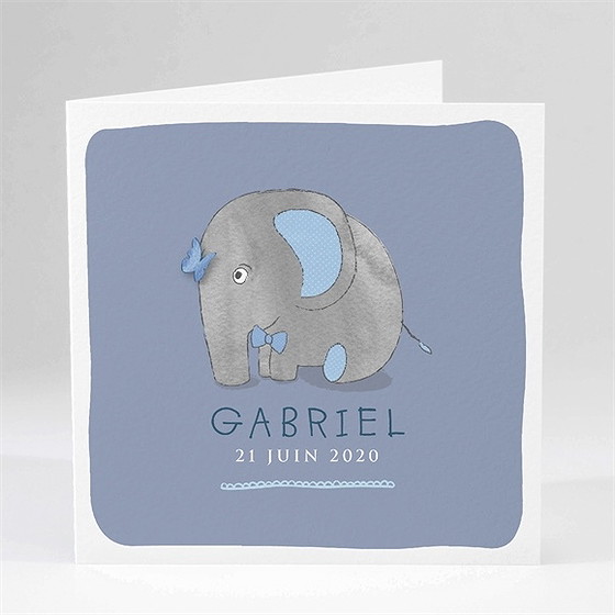 Faire-part naissance elephant