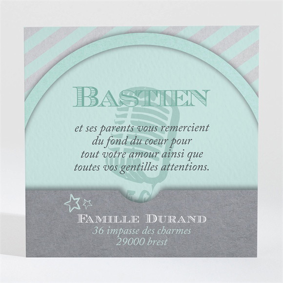 Remerciement naissance Graine de star photo réf.N300622