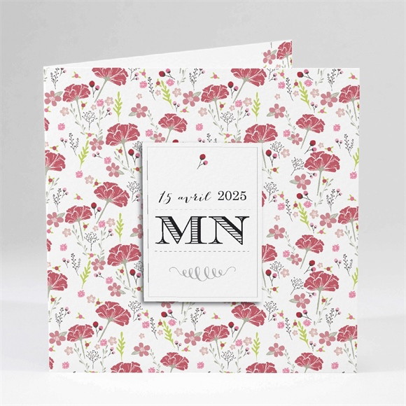 Faire-part mariage Motifs Liberty réf.N45112